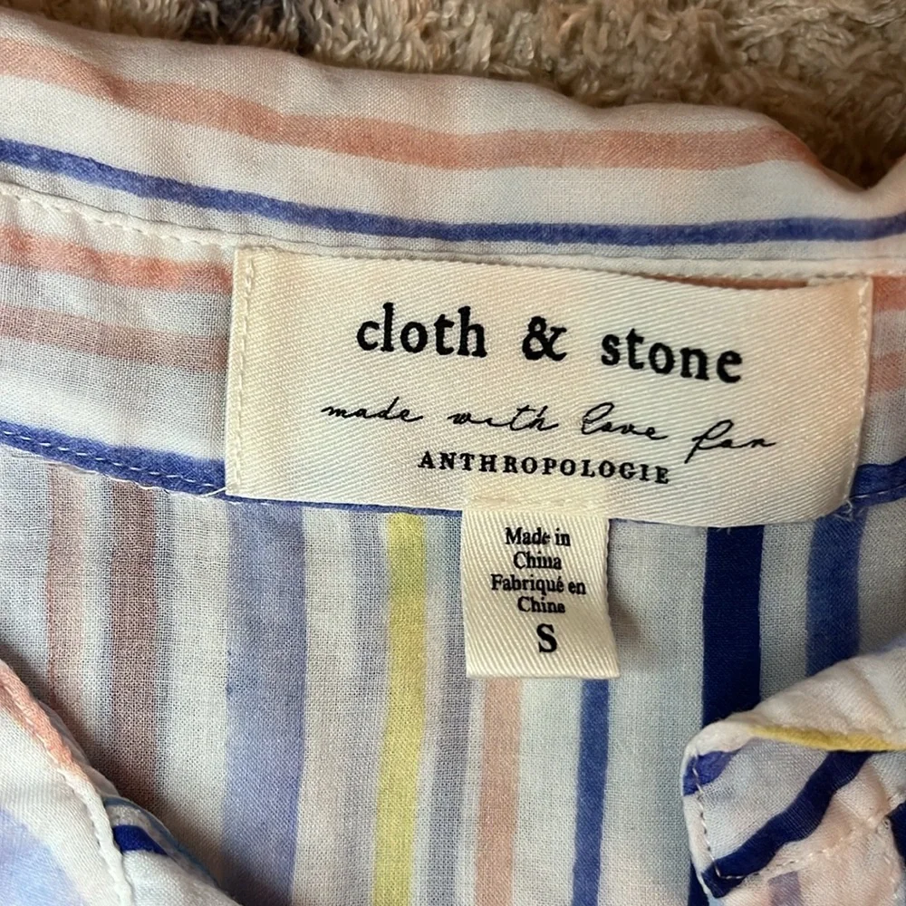 Cloth & Stone striped button down size small - Picture 10 of 11